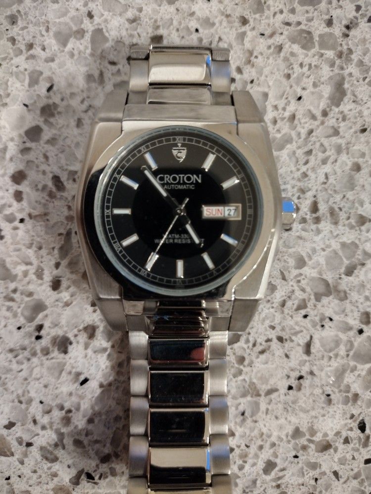 Like New Croton 10 Automatic Stainless Steel Men's Watch