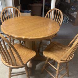 Oak Bistro Table And Chairs