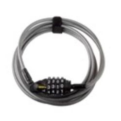 Bike Lock Combo Cable  Resettable: 6' 