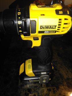 DeWalt 20 V. Cordless Drill ( Battery)