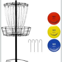 Portable Disc Golf Set