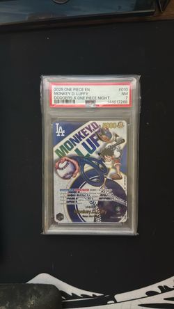 PSA 7 Monkey D. Luffy Dodgers x One Piece Night Card #010