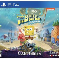 Spongebob Squarepants Battle For Bikini Bottom Rehydrated F.U.N. Edition PS4