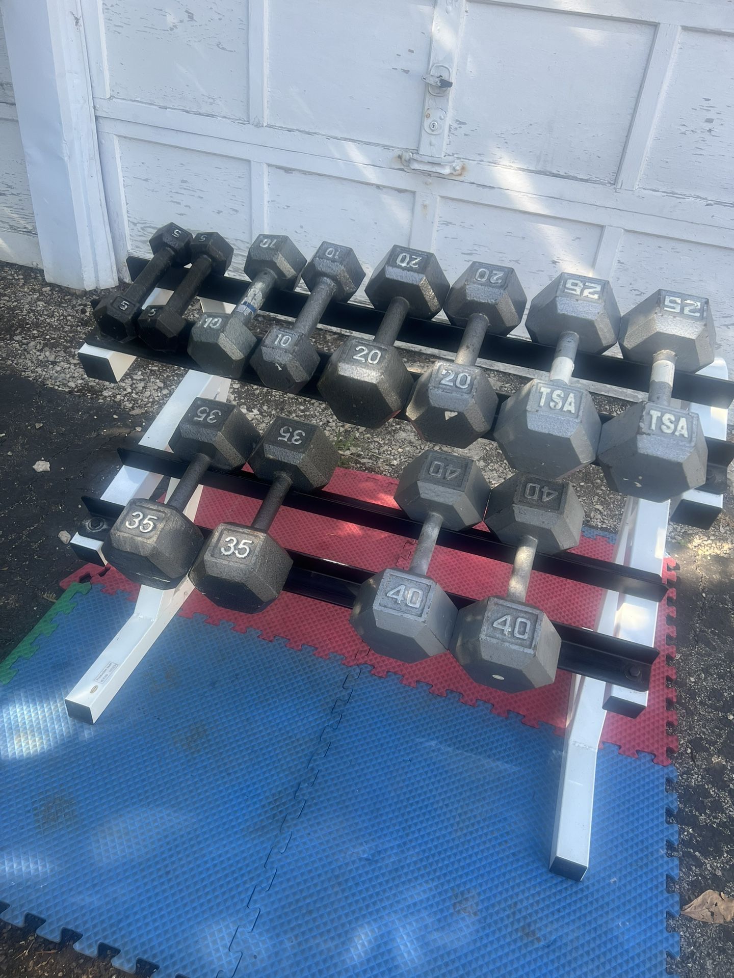 Dumbbells And Storage Rack
