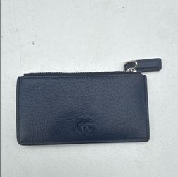 GUCCI GG Marmont Blue Leather Key Case