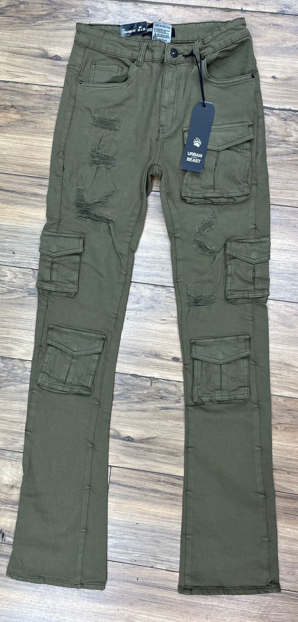 Cargo Stacked Jeans