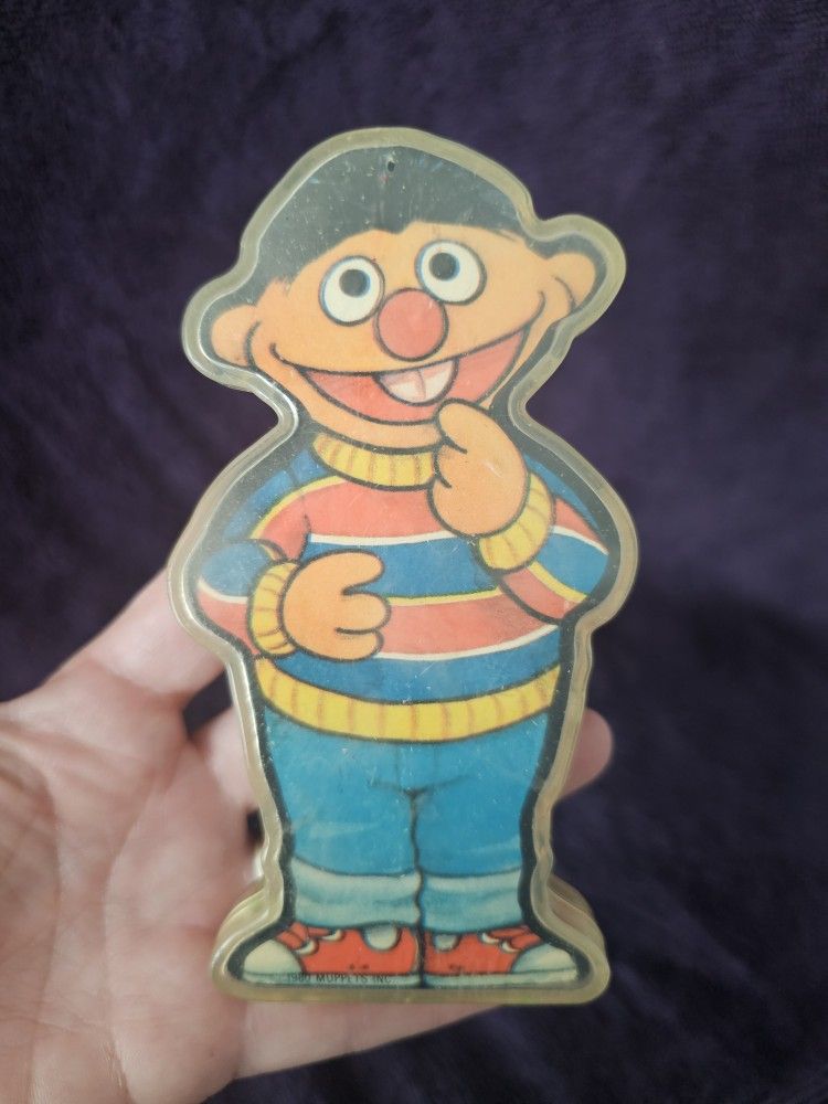 Vintage 1980 Sesame Street Ernie Shaker/rattle Toy