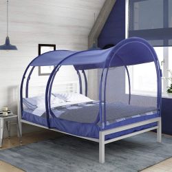 ***USED*** Alvantor Pop Up Mosquito Net Bed Tent - BLUE FULL