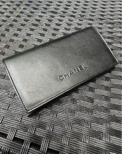 CHANEL Black Quilted Folding Eyeglasses Sunglasses Case 7” x 3.5”