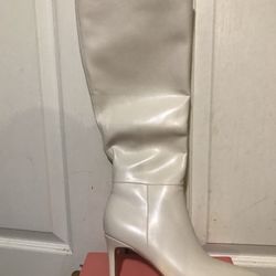 Brand New. Easy Fox  Knee High Leather Boots 2-inch Heels 