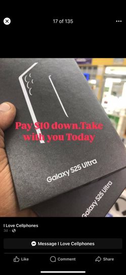 Galaxy S25 Ultra Unlock  New Pay Low down no Crdt needed