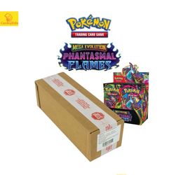 Pokemon Phantasmal Flames Booster Box Case with Acrylic case