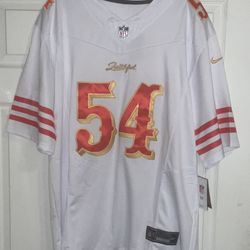 San Francisco 49ers Fred Warner Vapor Stitched White Rivalries Jersey Adult Men’s Size XXXL “Faithful to the Bay” New With Tags 
