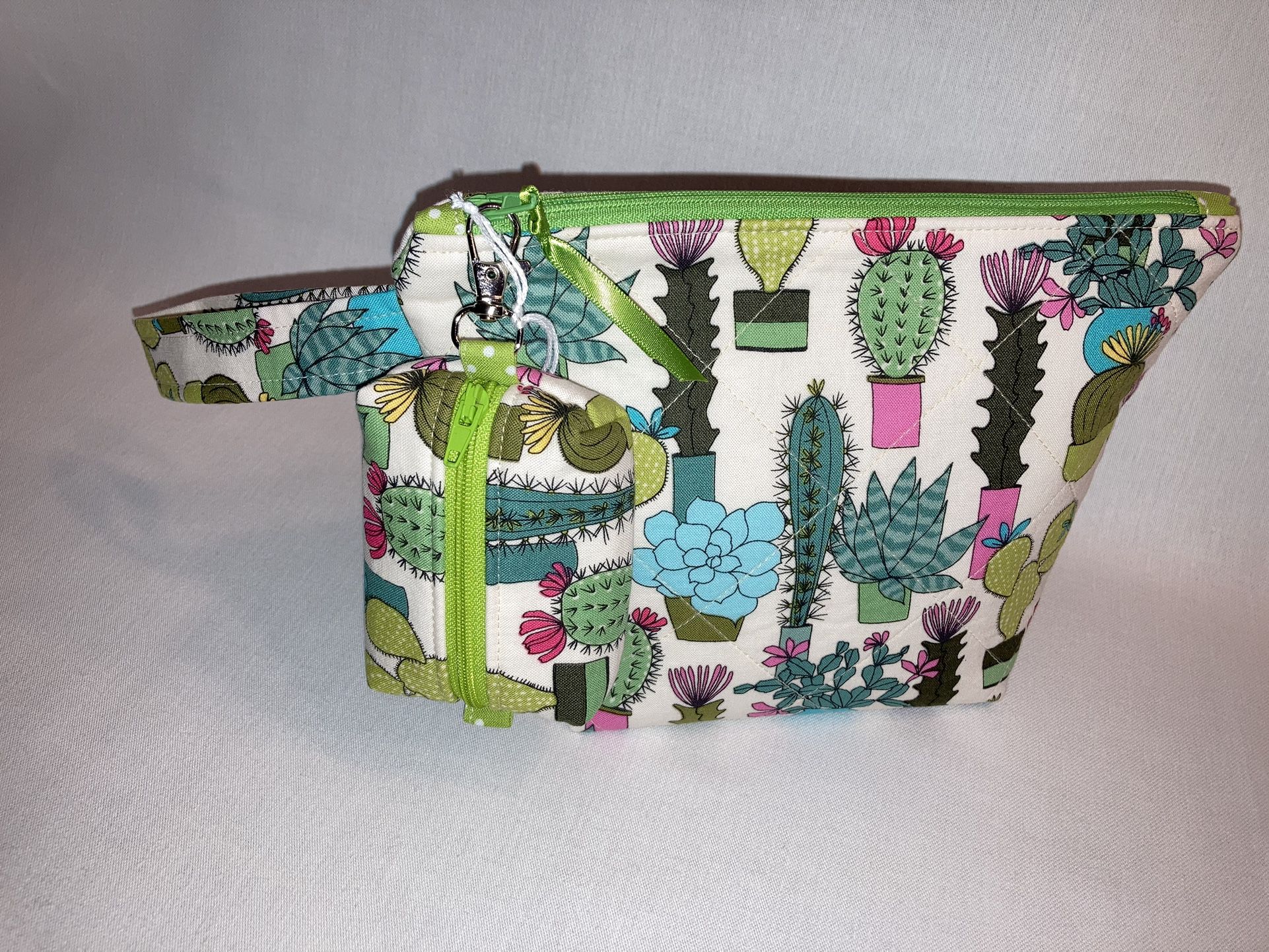 Zipper Pouch Bag Set, Colorful Cactus, Gift Bag Set