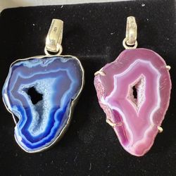 Colorful Stone Pendants—Choose the One You Like Best – – Or Buy Both!