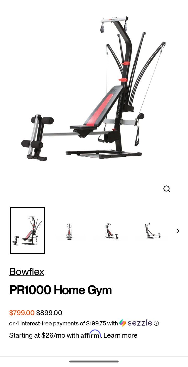 Bowflex PR 1000 Delivery Available