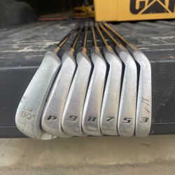 Set Of Golf Irons 3, 5, 7, 8, 9, PW, LW