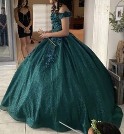 Vestido De Quinceañera Verde Esmeralda