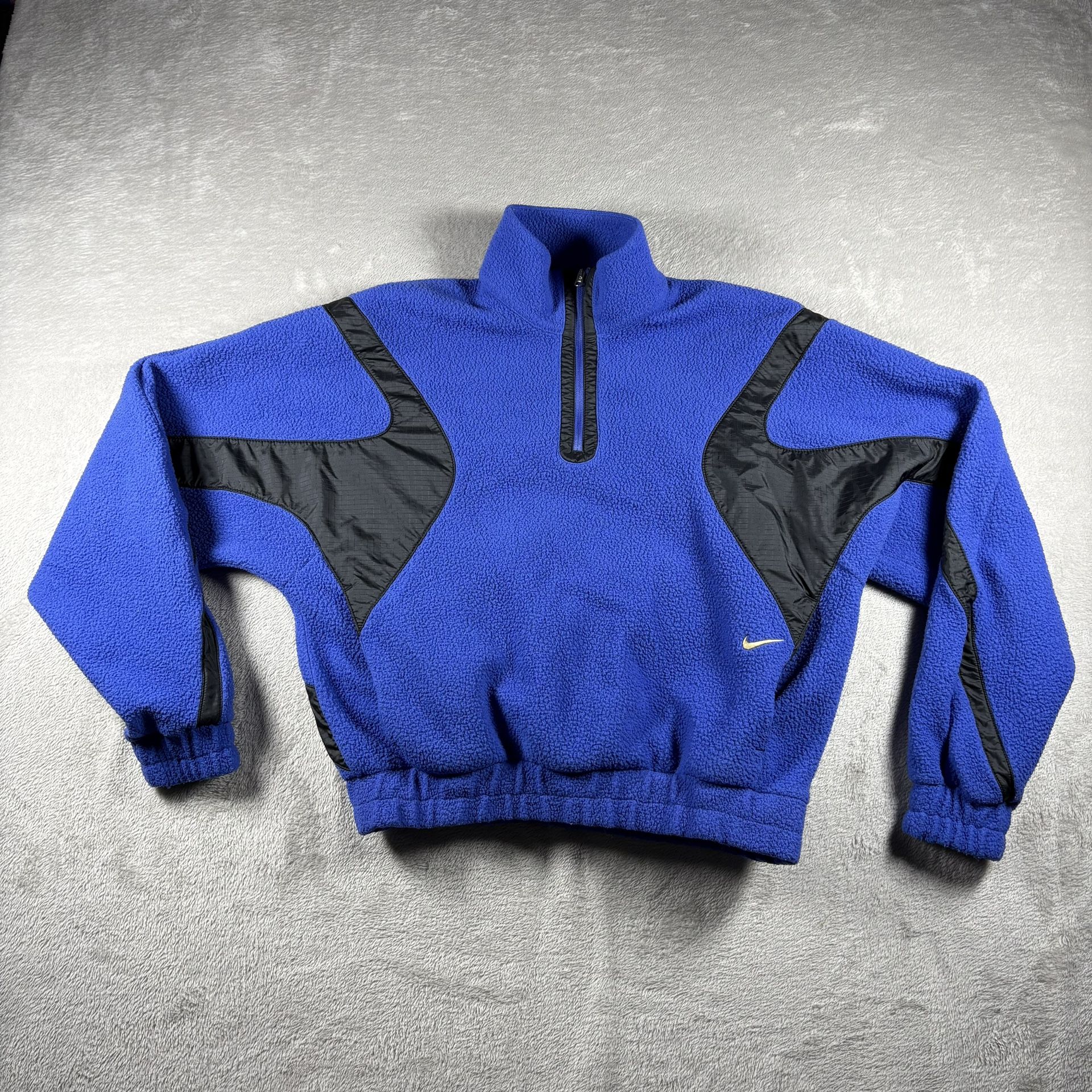 Nike Sportswear Club Fleece Women’s Small Black 1/4 Zip Sweatshirt Cozy #1938