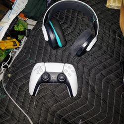 Ps5 Controller With  Pulse 3d Wireless Headset