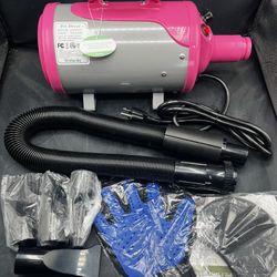Groomer Partner Pet Hair Force Dryer Dog Grooming Blower with Heater (Pink)