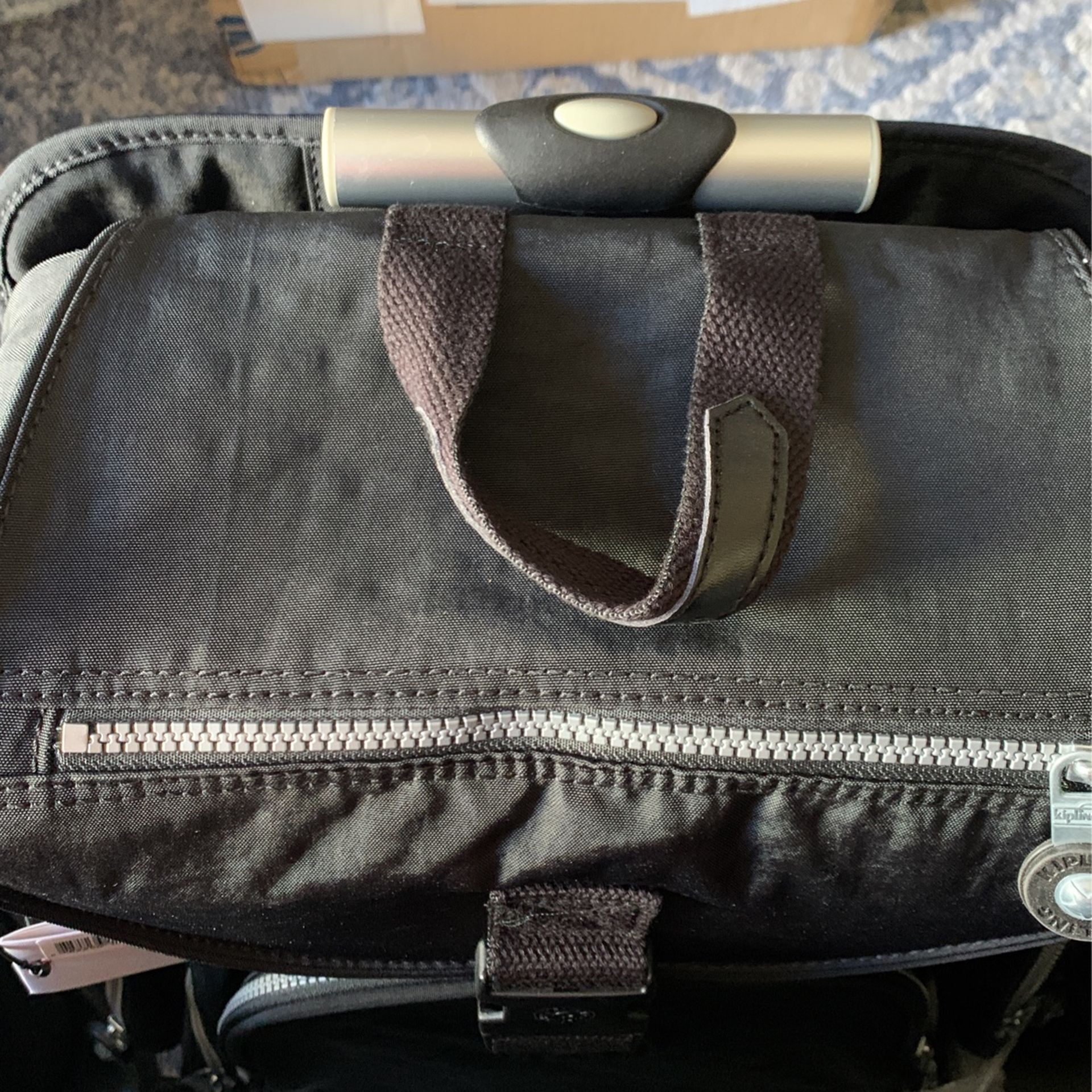 Kipling Rolling Backpack Black Alcatraz