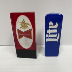 Budweiser and Miller Lite Tap Handles $10 Ea.