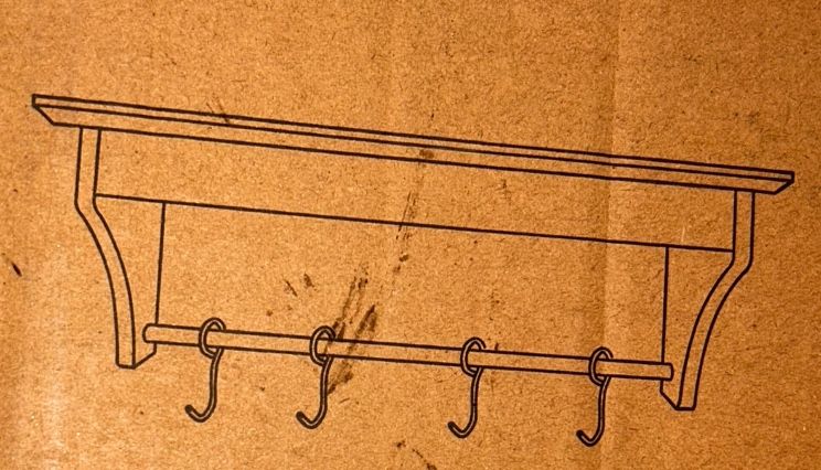 homaterial floating shelf with bar