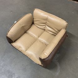 Brand New $55 Large Folding Armrest Dog Pet 40” Sofa Bed Lounge Couch Faux Leather, Light Brown