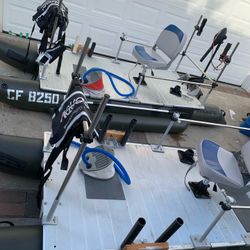 Inflatable Pontoon Fishing Boat 