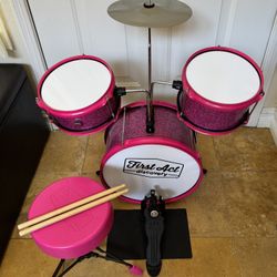 First Act Discovery Drum Set For Girls Pink Color