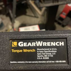 GearWrench 1/4” Drive Torque Wrench 