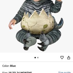 JURASSIC WORLD DINOSAUR COSTUME 12-18MONTHS 