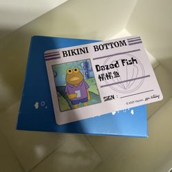 Pop Mart Bikini Bottom Buddies Whimsical Plush Dazed Fish Plush Pendant