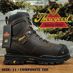 New THOROGOOD Infinity FD Series 8″ Insulated 400g Waterproof Composite Safety Toe Work Boots Botas Size: 11
