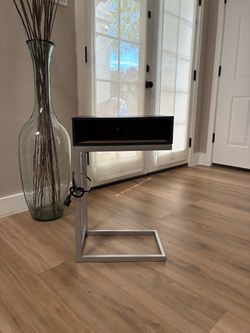 Side table with outlets and usb outlets