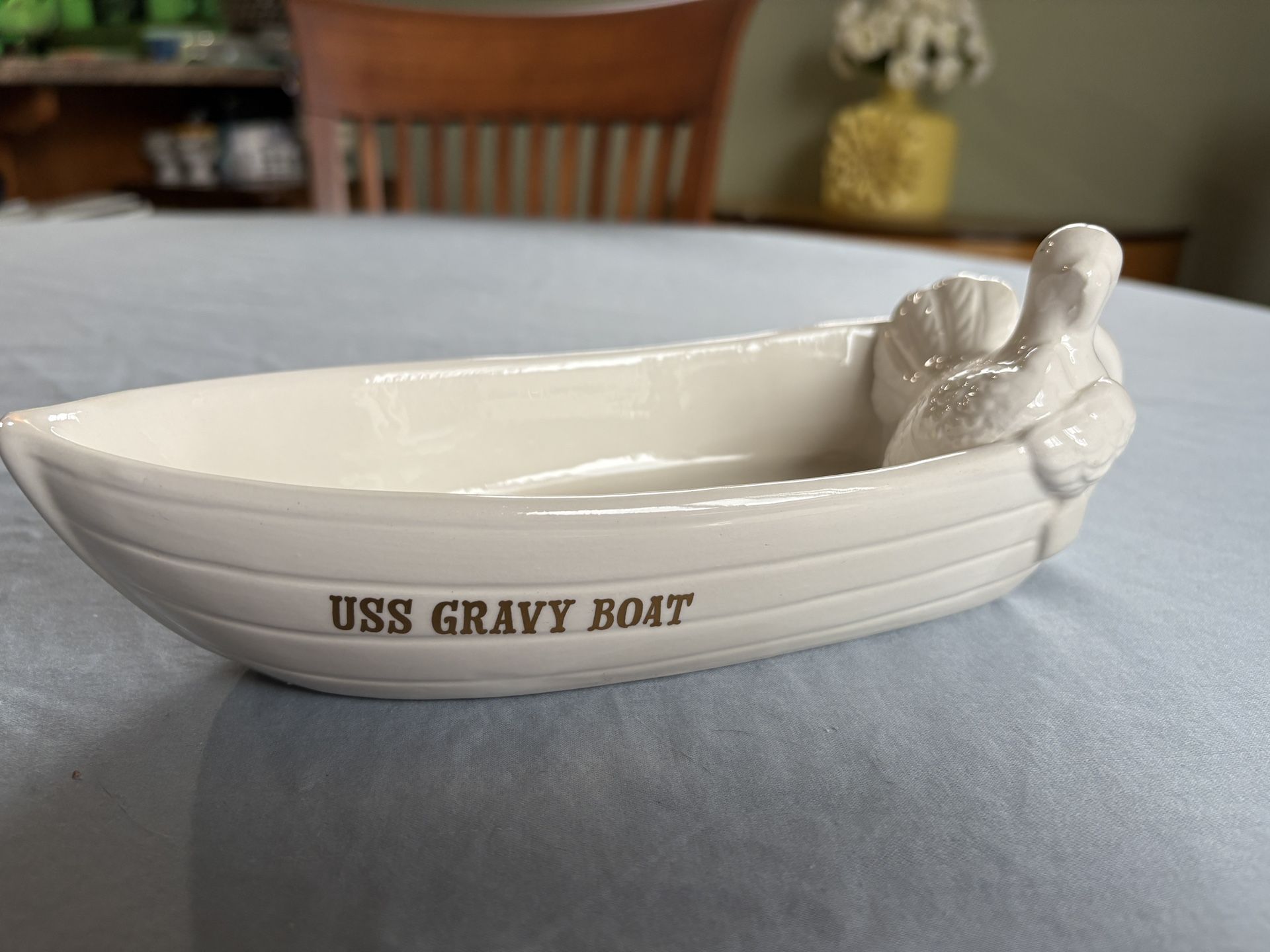Wondershop Ceramic Thanksgiving Turkey USS Gravy Boat