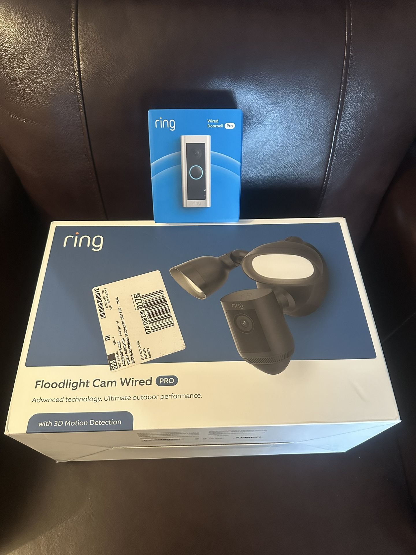 Ring Wired Floodlight Cam Pro + Wired Doorbell Pro bundle 