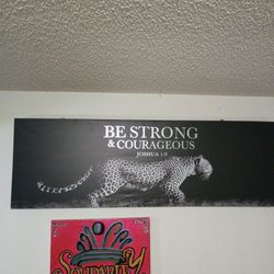 Be Strong & Courageous Wall Art 