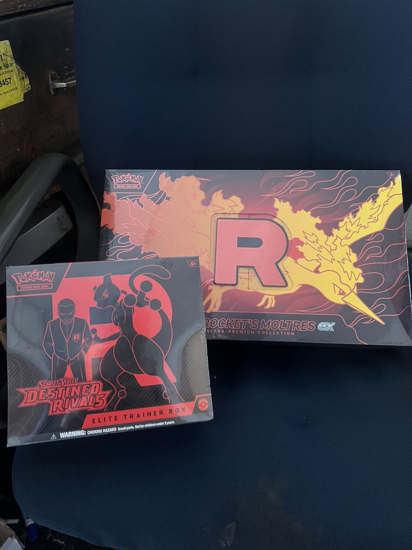 Pokemon Sealed Moltres Ex UPC and Destined Rivals ETB