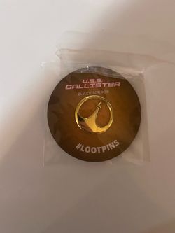 LOOTCRATE NEW USS Callister Black Mirror Lootpins SEALED IN PLASTIC.