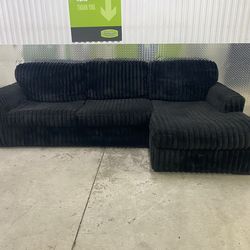 Corduroy sectional couch
