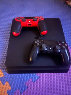 PS4 Slim w/ 2 controllers - PlayStation