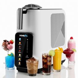 3-in-1 Slushie Machine and Ice Cream Maker, Countertop Frozen Drink Maker with 7 Modes, 10 Texture Levels, Removable