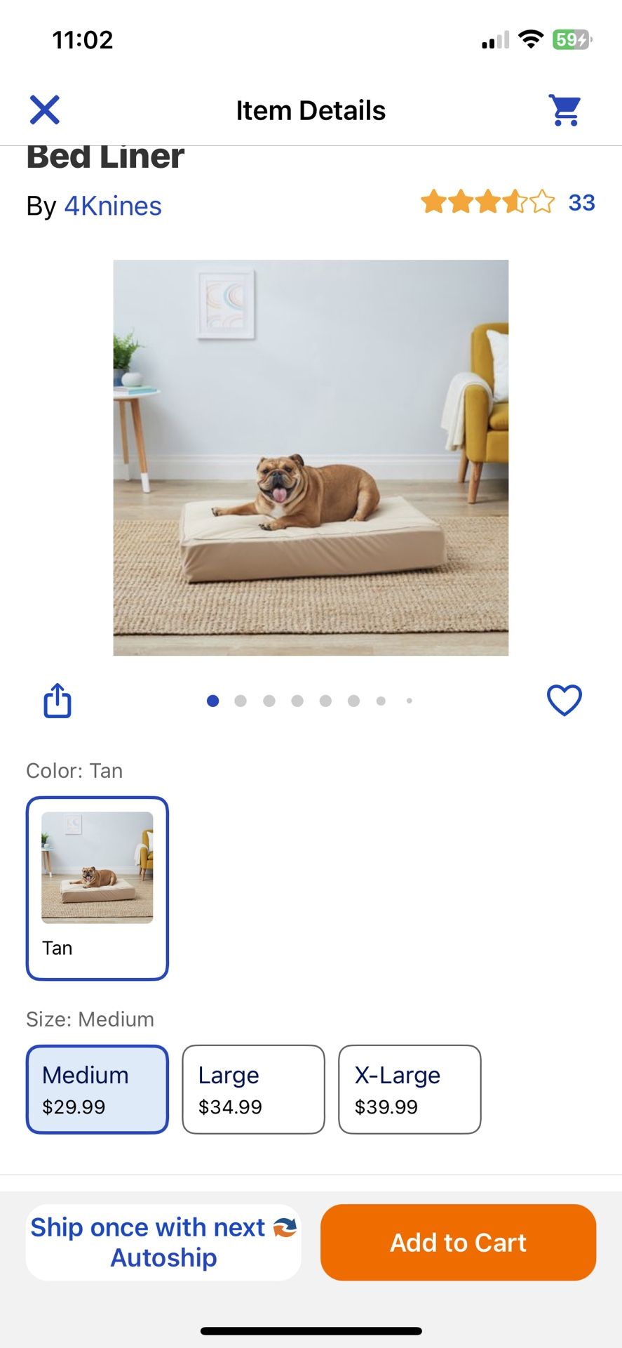 Rectangular Waterproof Dog Bed Cover