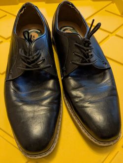 Nunn Bush Black Leather Lace-Up Oxford Dress Shoes