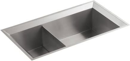 Kohler Poise® 33" Undermount double-bowl kitchen Sink 3389-NA
