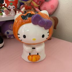 Hello Kitty Halloween Pumpkin Ceramic 