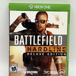 Battlefield Hardline Deluxe Edition (Microsoft Xbox One, 2015) Great Condition