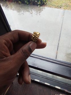 14k Gold Nugget Ring